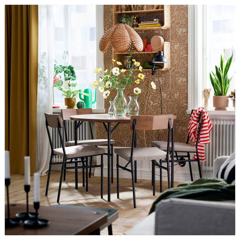 GRÖTÅN / GRÖTÅN — стол и 4 стула