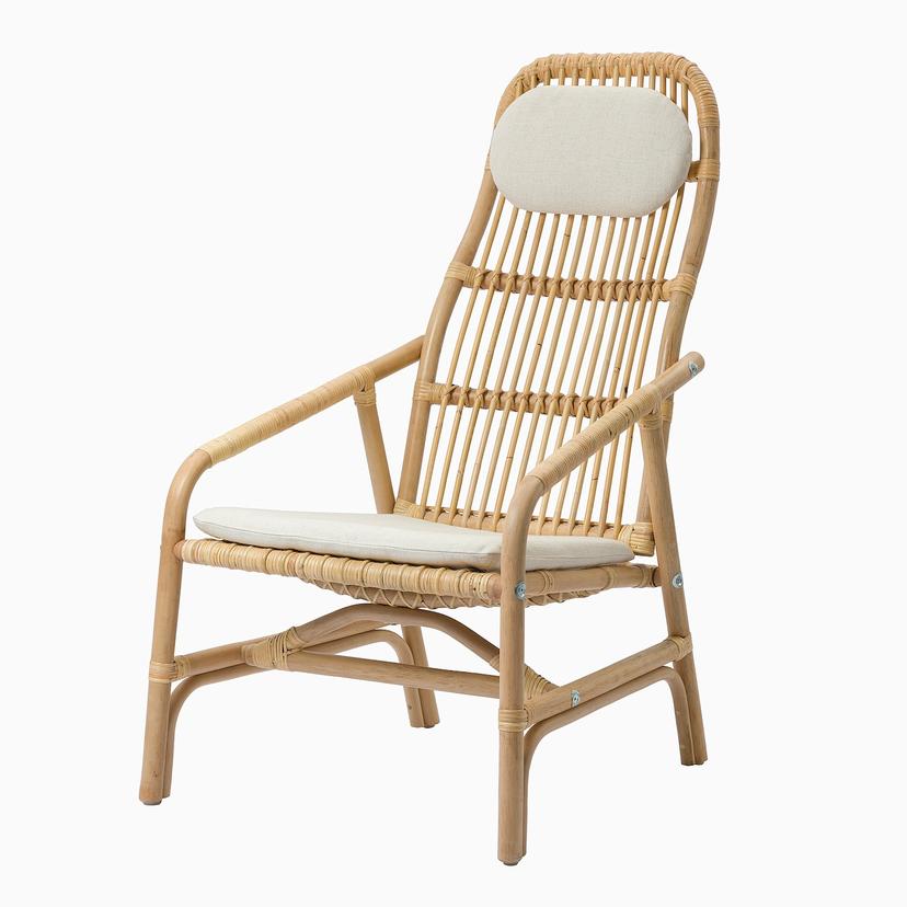 GRYTTOM — комплект подушек-сидений, Gransel неокрашенный, 52x52/37x21 см