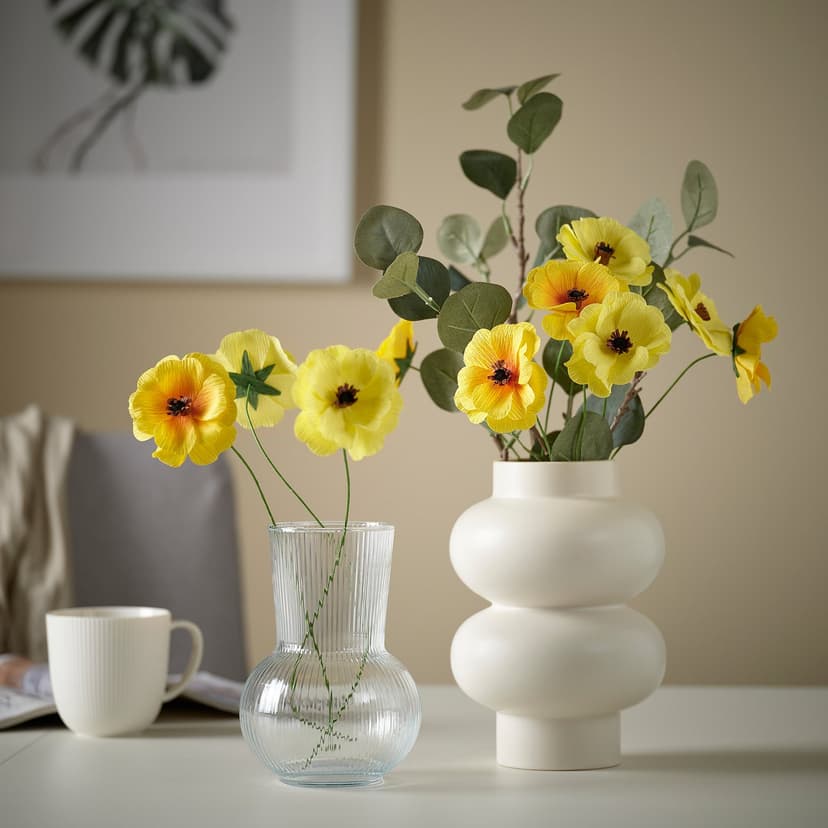 GULDSPETT — Sztuczny kwiat, papier/Jaskier różne kolory,