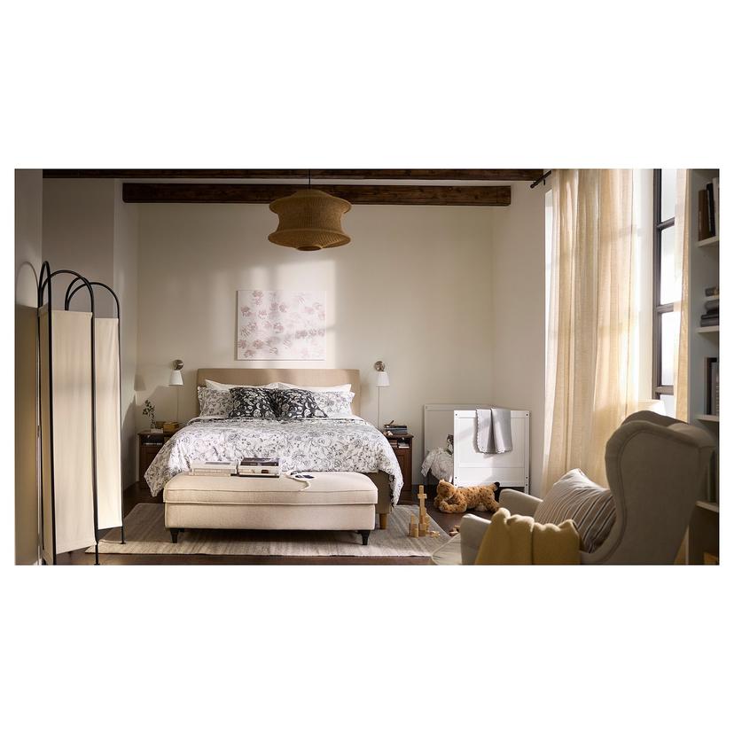 HÄLLEBRÄCKA — Шторы, 2 шт., светло-бежевые/с тесьмой