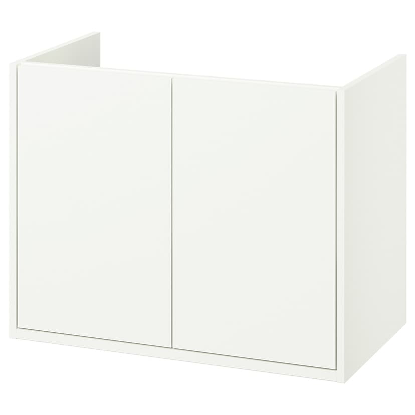 HAVBÄCK — шкаф под раковину с дверцами, белый, 80x48x63 см