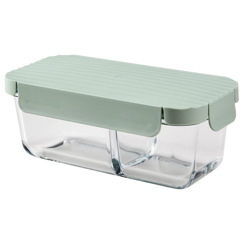 HAVSTOBIS — Pudełko na lunch, przezroczysty/jasnozielony,
