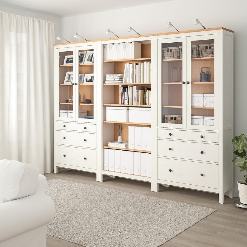 HEMNES — комб для хран с дверц/ящ, 270x197 см