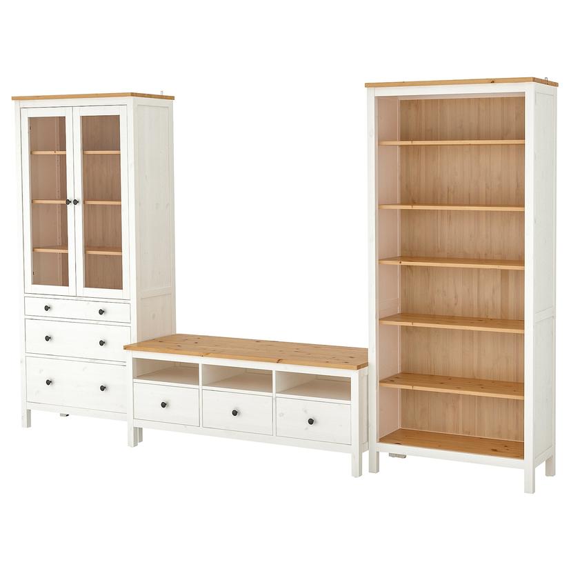 HEMNES — шкаф для ТВ, комбинация, 326x197 см