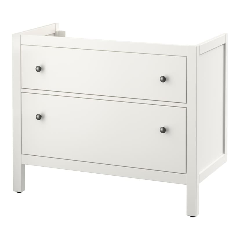 HEMNES — шкаф для раковины с 2 ящ, белый, 100x47x83 см