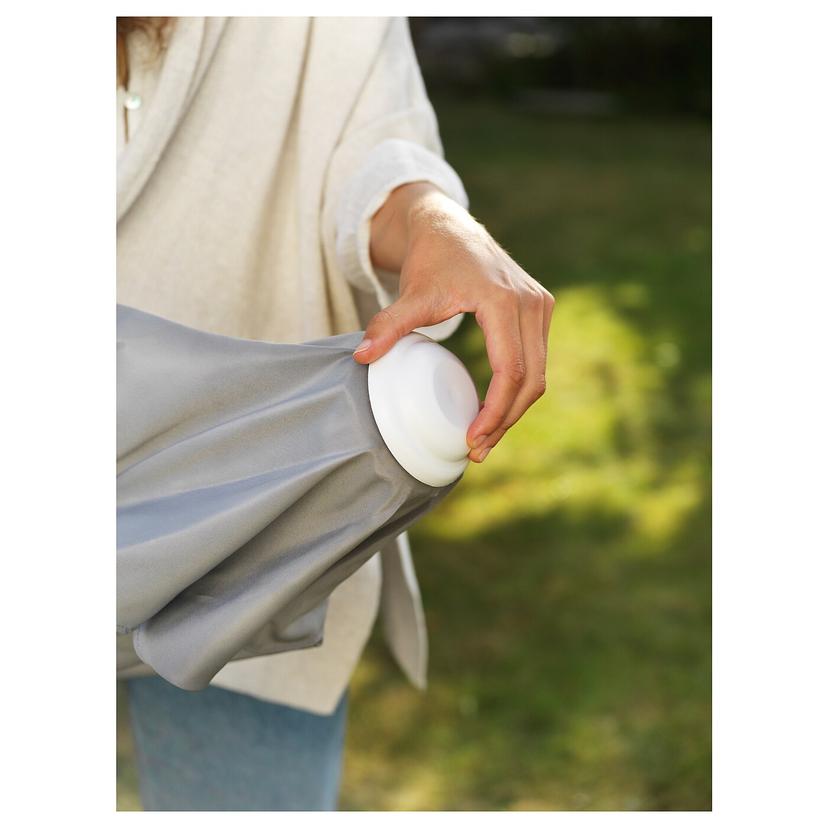 HÖGÖN / IGGÖN — зонт от солнца с опорой, серый/темно-серый, 270 см