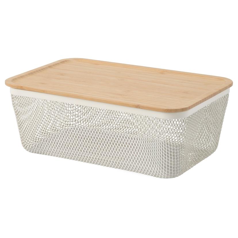 IKEA 365+ — Корзина для продуктов с крышкой, 32x21x13 см