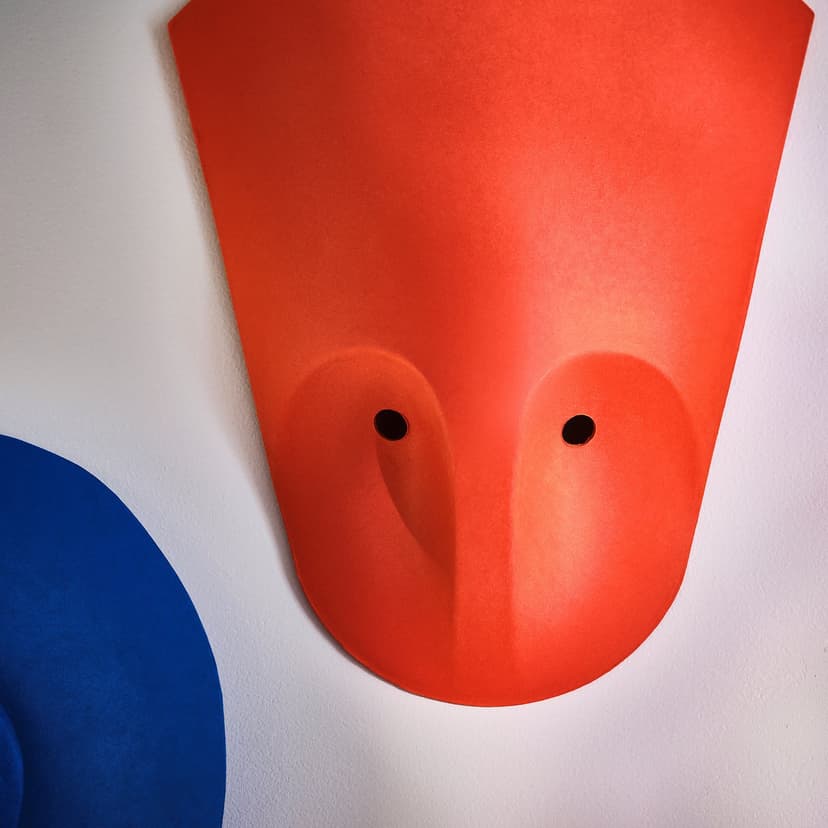 IKEA PS 2026 — Ozdoba ścienna, 3 szt., różowy czerwony/niebieski,