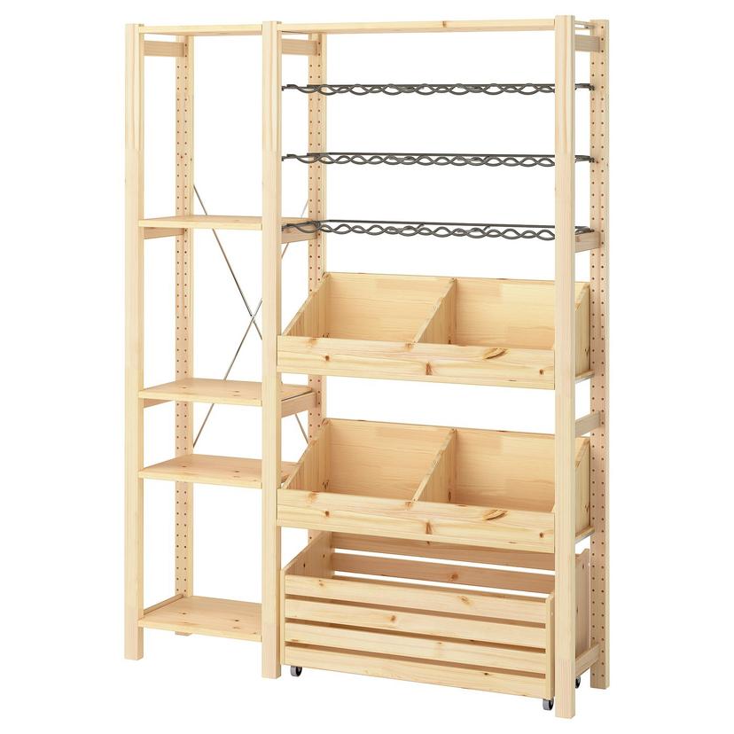 IVAR — Комплект стеллажей, 134x30x179 см