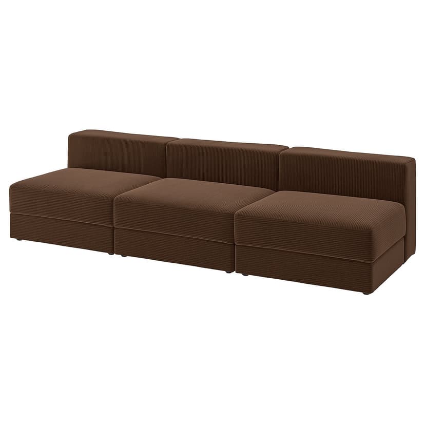 JÄTTEBO — 4,5 osobowa sofa modułowa, Samsala ciemnobrązowy,