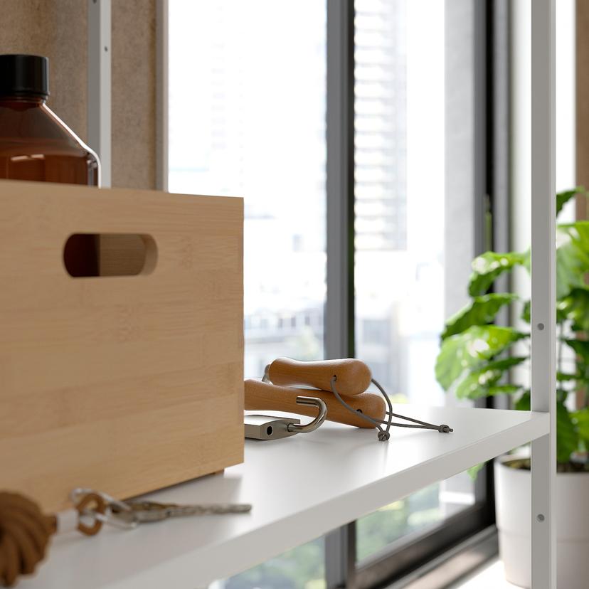 JOSTEIN — Полка, металлическая, для использования внутри и снаружи помещений, белая.