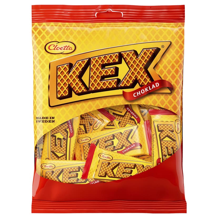 KEXCHOKLAD — Вафли из молочного шоколада, упаковка мини-вафлей
