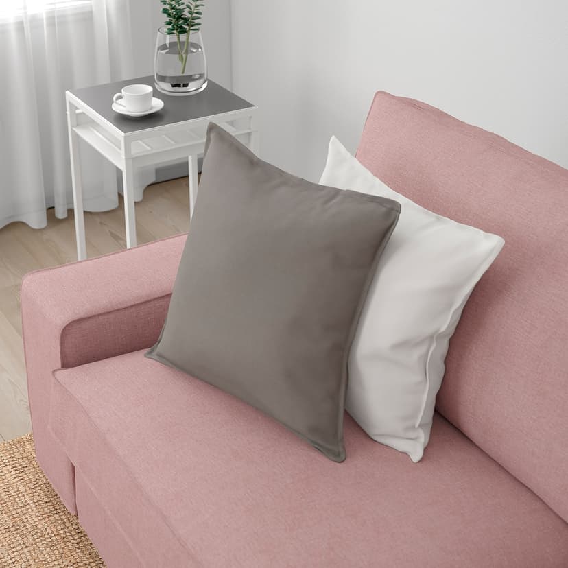 KIVIK — Sofa narożna 6-osobowa z szezl, Gunnared jasny różowy,