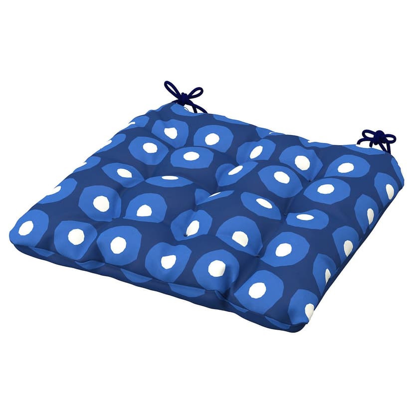 KLÖSAN — Poduszka na krzesło, ogrodowa, granatowy,