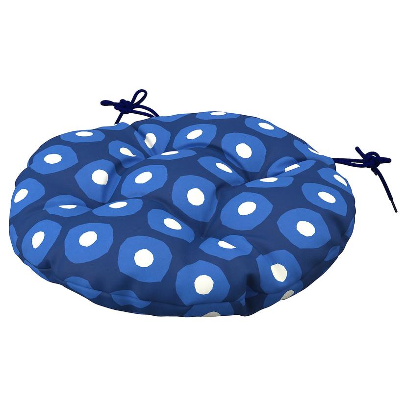 KLÖSAN — подушка на садовый стул, темно-синий, 35 см