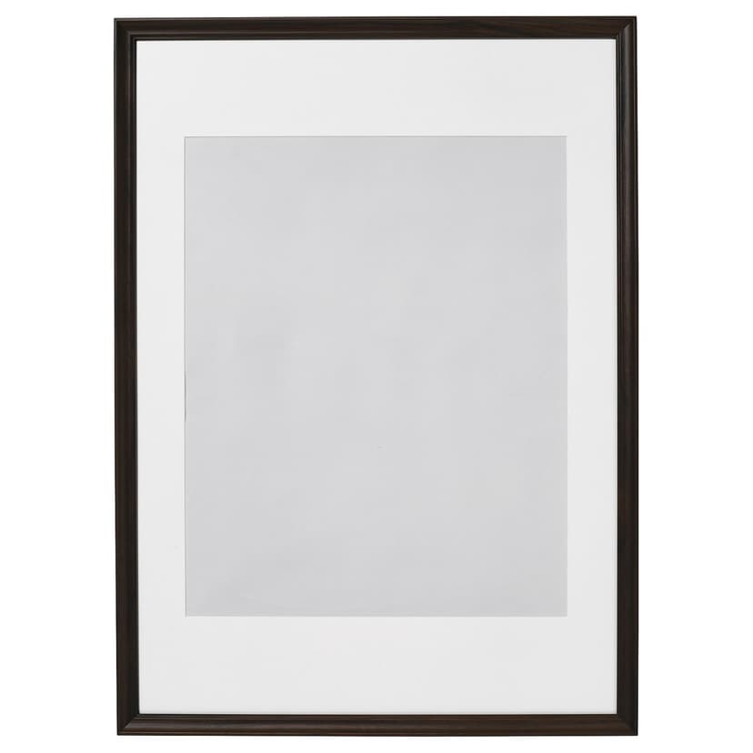 KLOTKÖRSBÄR — Рама, под дуб/темно-коричневый, 50x70 см