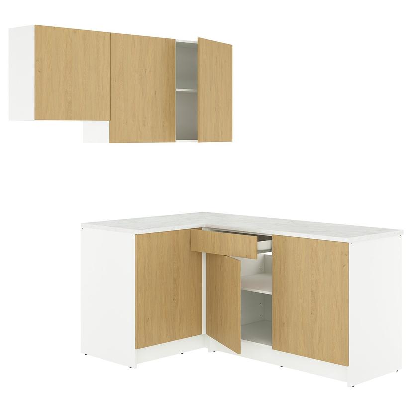 KNOXHULT — Угловая кухня, имитация дуба