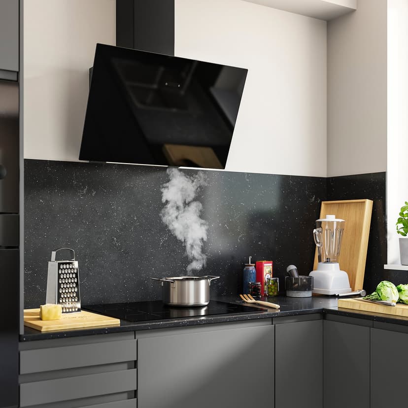 KNUVEBO — Wyciąg montowany do ściany, IKEA 500 czarny,