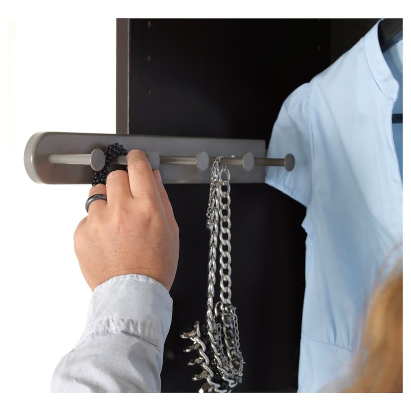 KOMPLEMENT — выдвижная многофункцион вешалка, темно-серый, 35 см