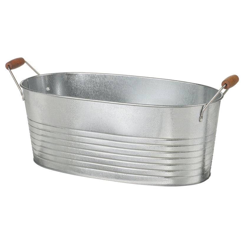 KORKGRAN — Чехол для цветочного горшка, для использования внутри и снаружи помещений, оцинкованный.