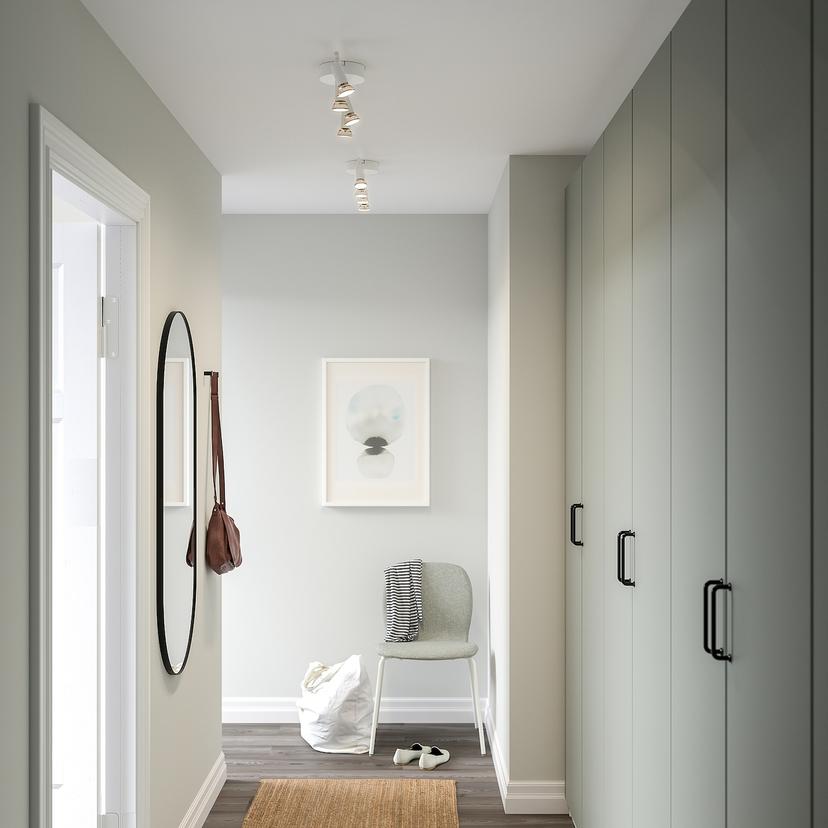 KRUSNATE — потолочный софит, 4 ламп, белый