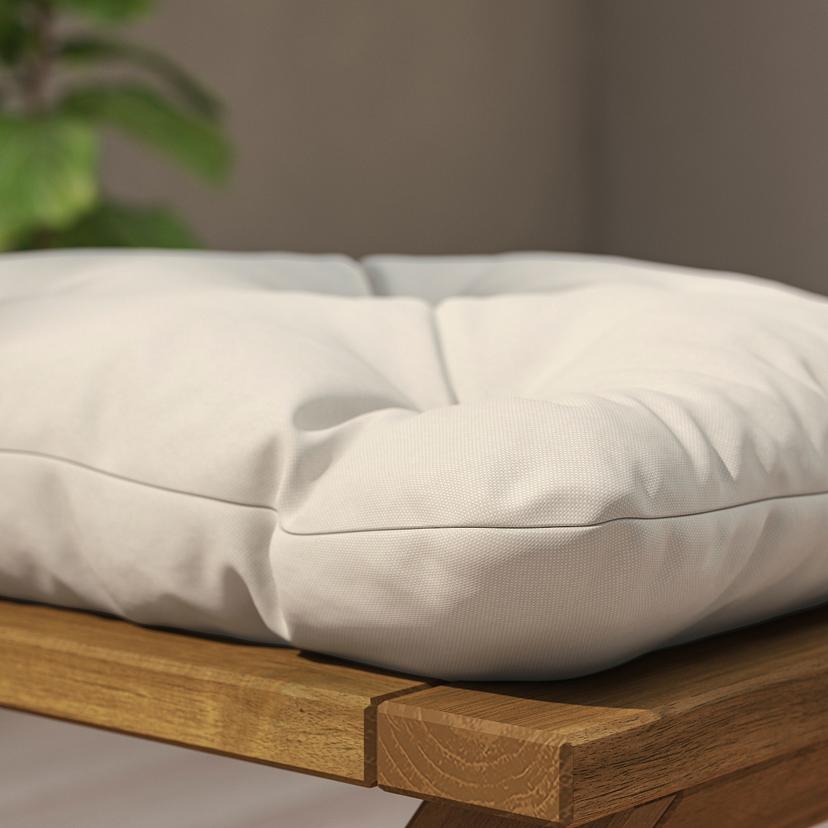 KUDDARNA — Подушка для садового стула, светло-серо-бежевая.