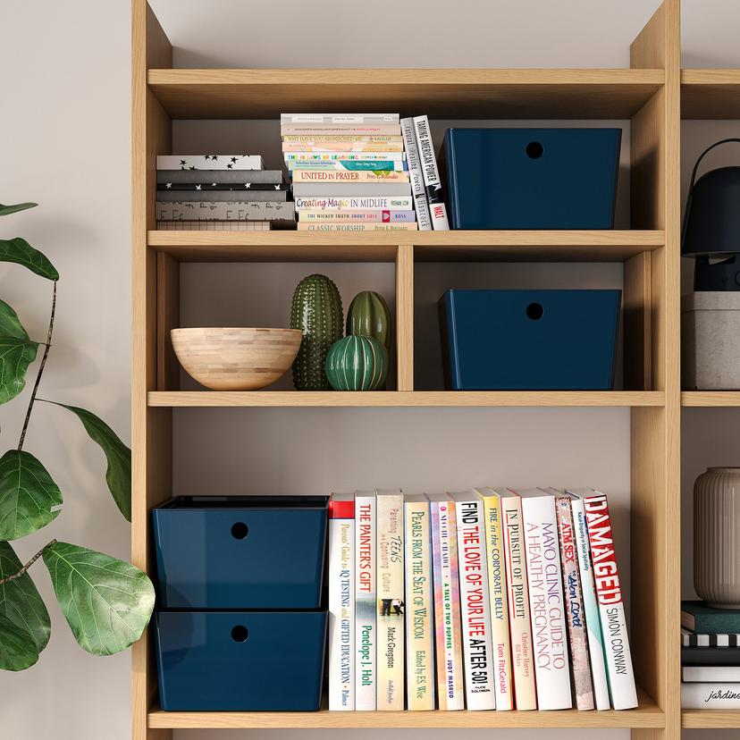 KUGGIS — Контейнер с крышкой, черно-синий