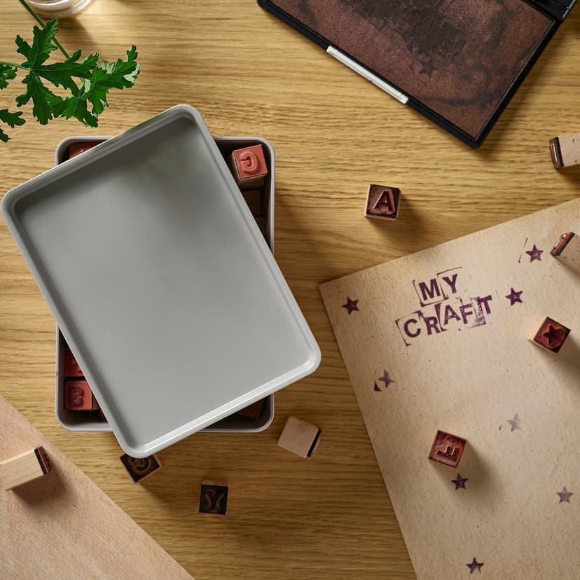 KUGGIS — крышка, светло-серый, 13x18 см