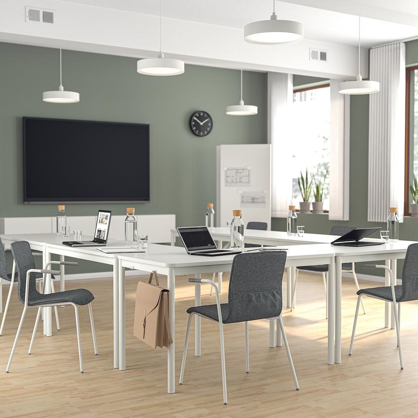 LÄKTARE — конференц-стул, классический серый/белый