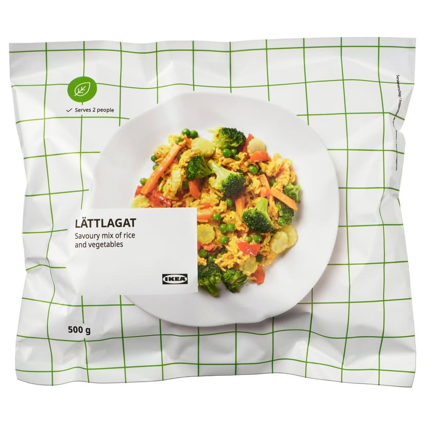 LÄTTLAGAT — Mieszanka z ryżem, brokuły mrożone,