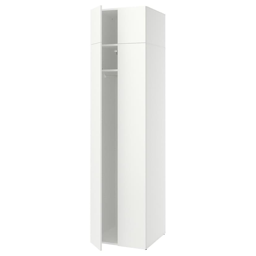 LASTARE — Гардероб, комбинация, белый, 60x62x237 см