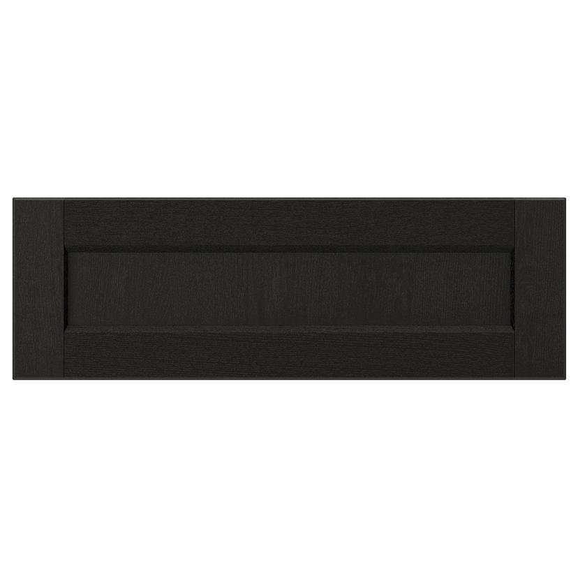 LERHYTTAN — фронтальная панель ящика, черная морилка, 60x20 см