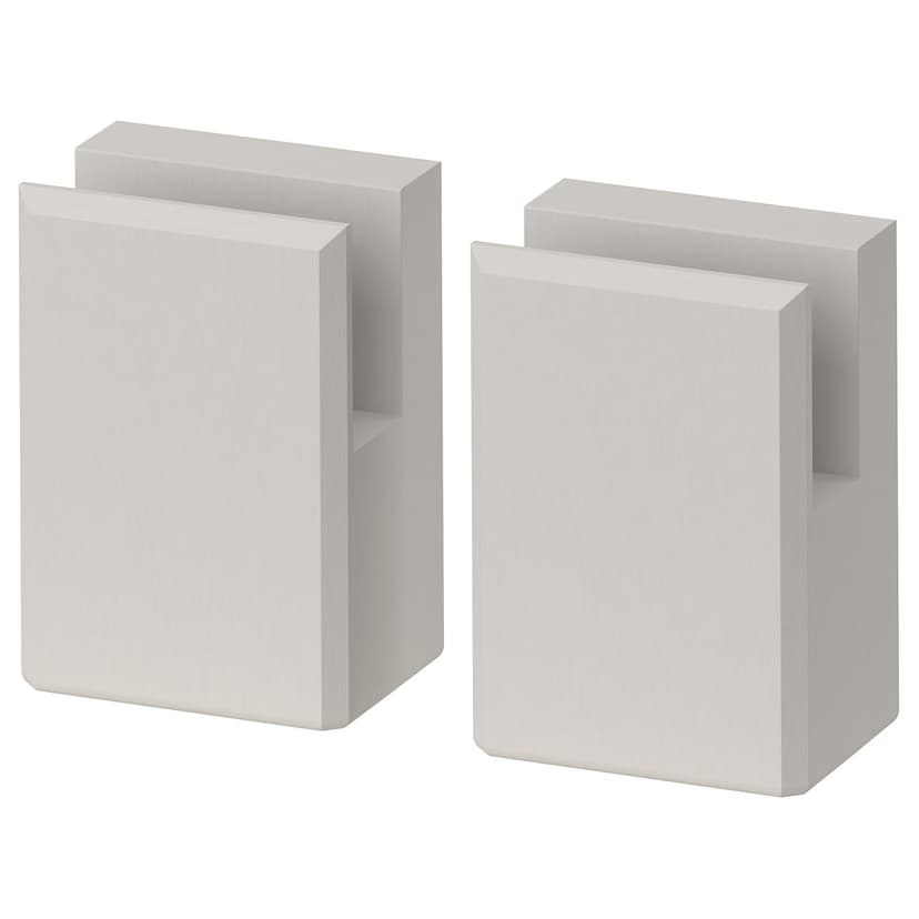 LERHYTTAN — ножка для декоративного цоколя, светло-серый, 8 см