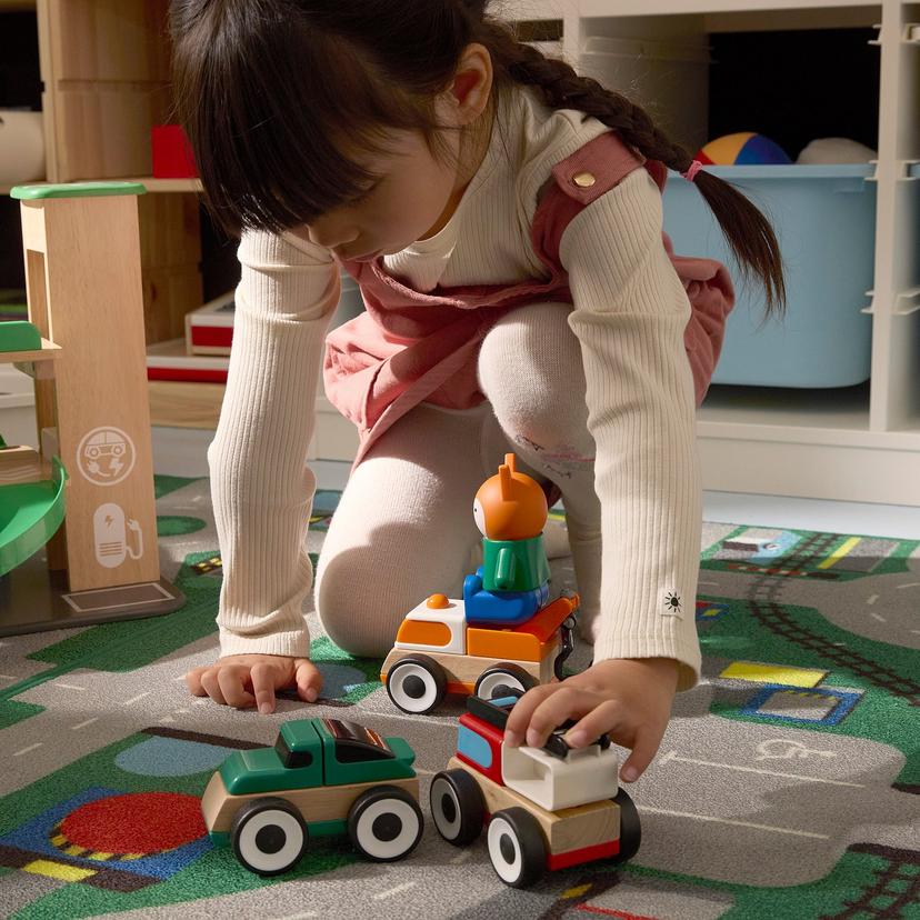 LILLABO — Набор из 3 предметов: пожарная машина, спортивный автомобиль/прицеп, разноцветный.