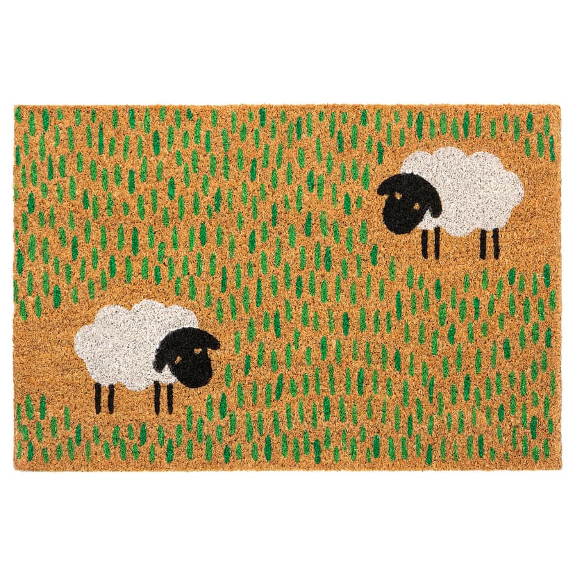 LÖGE — Придверный коврик, разноцветный/анималистический орнамент, 40x60 см