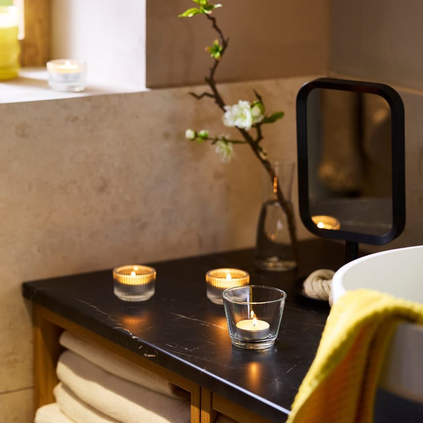 LOTSFÅGEL — Świeczka pachnąca, kwiaty cytrusowe jasnożółty,