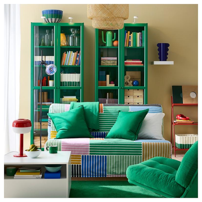 LYCKSELE LÖVÅS — Двухместный складной диван Grindtorp, разноцветный.