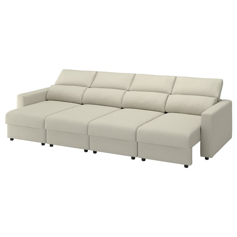 MALMKÖPING — Sofa 4-osobowa, Tibbleby jasnobeżowy,