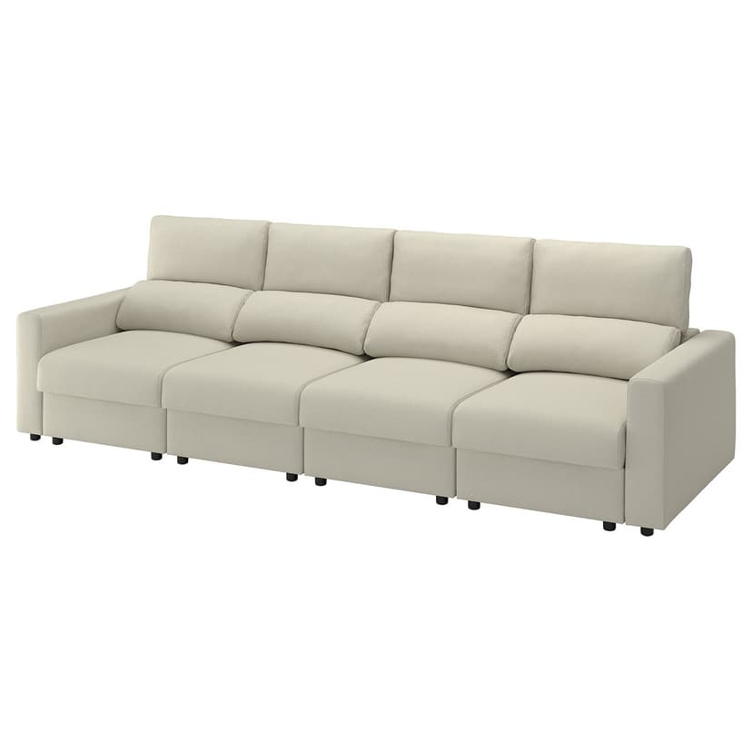 MALMKÖPING — Sofa 4-osobowa, Tibbleby jasnobeżowy,