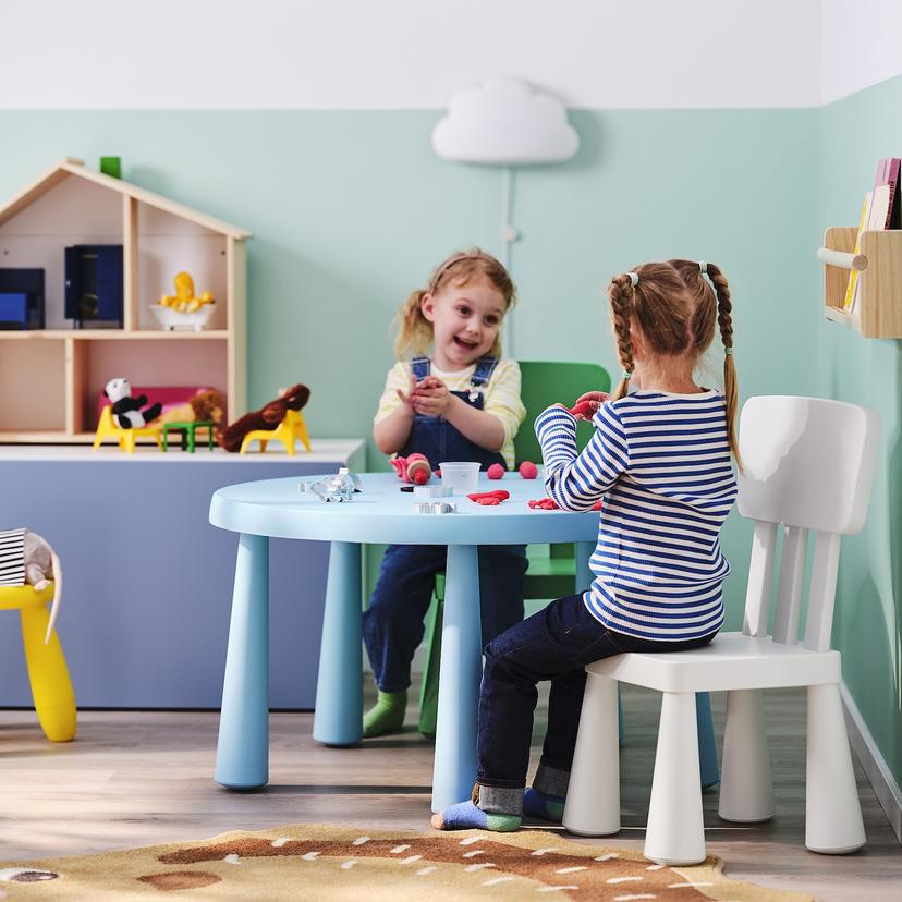 MAMMUT — Детский стул, для использования внутри и снаружи помещений, белый.