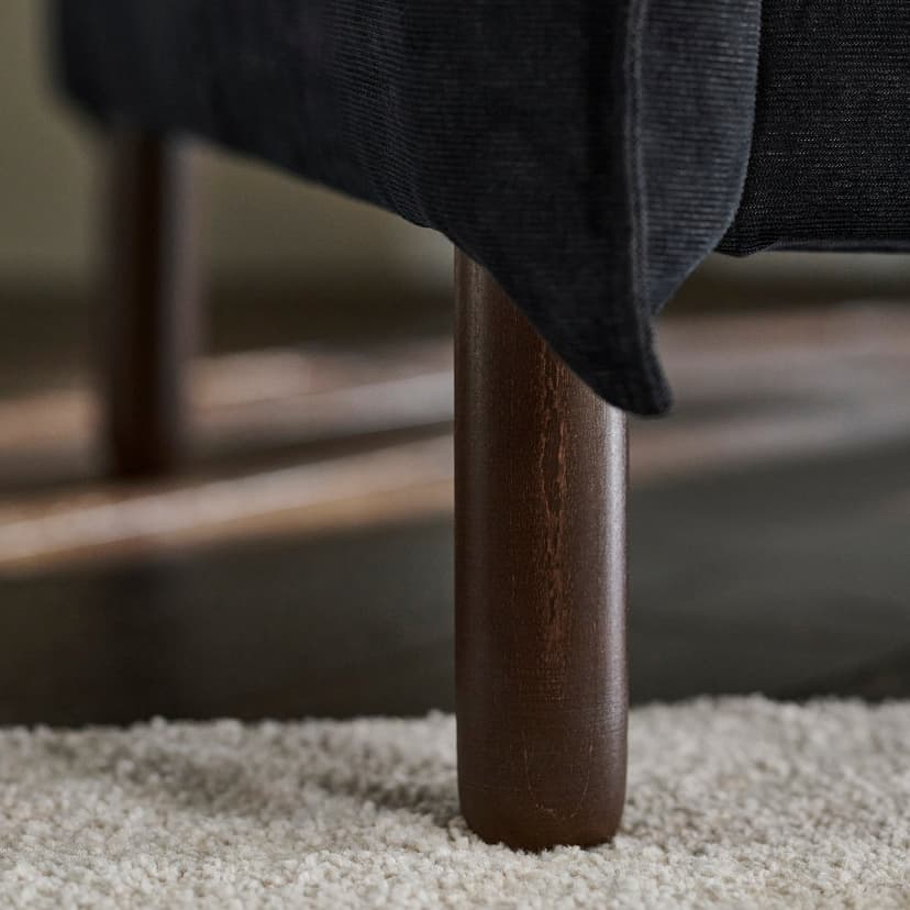 MANNARP — Sofa dwuosobowa, Saxemara czarnoniebieski,