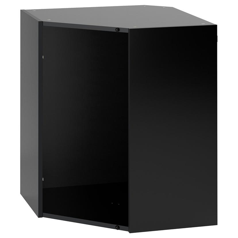 METOD — каркас навесного углового шкафа, черно-серый, 68x37x80 см