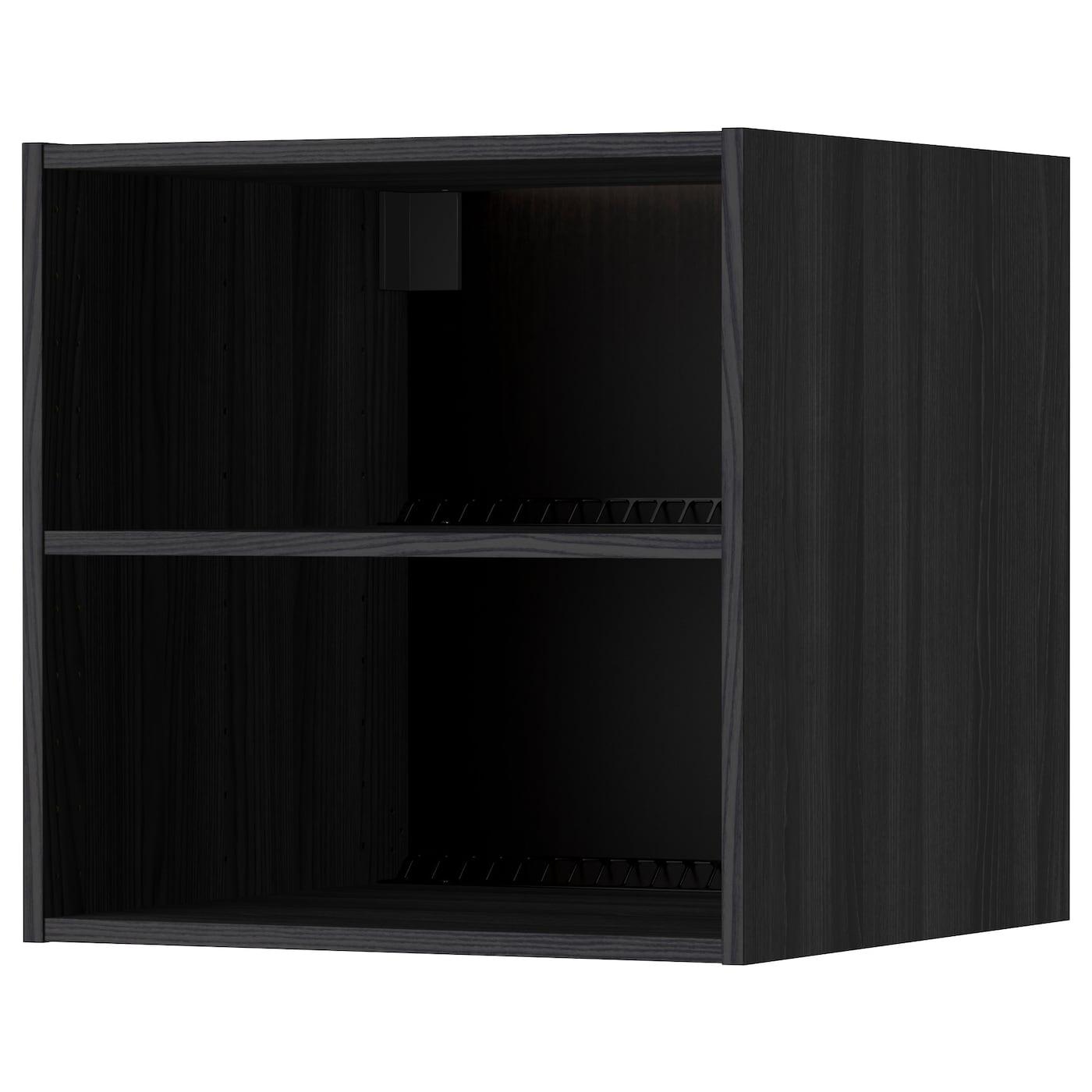 каркас верхн шкафа на холод/морозил, под дерево черный, 60x60x60 см