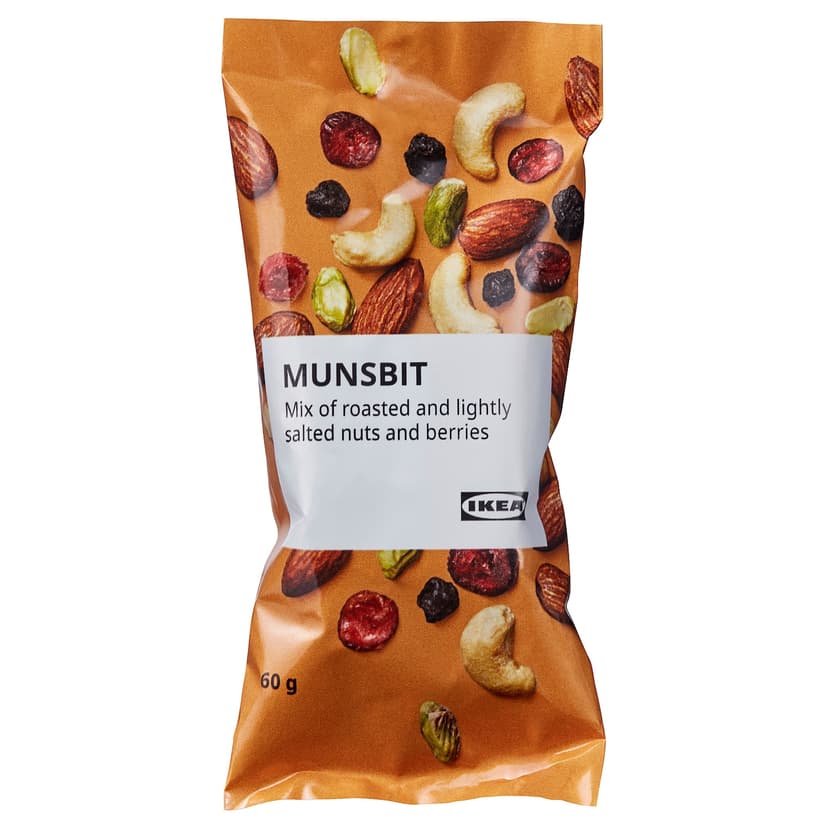 MUNSBIT — Жареная смесь орехов и ягод, слегка подсоленная.