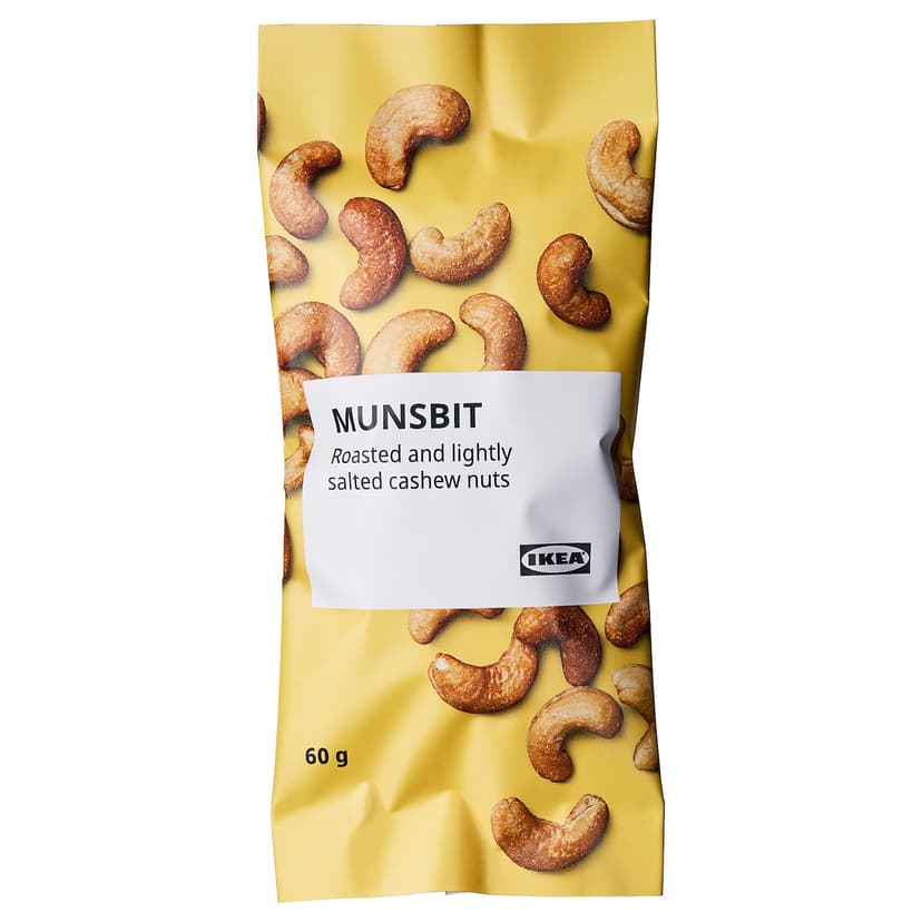 MUNSBIT — орехи кешью обжаренные, слегка подсоленный, 60 гр