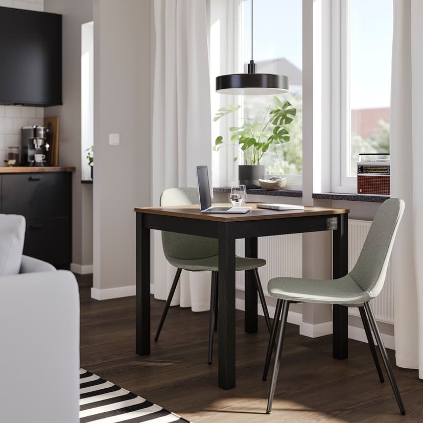 NORDMANSSKÄR — Krzesło, czarny/Tonerud szary,