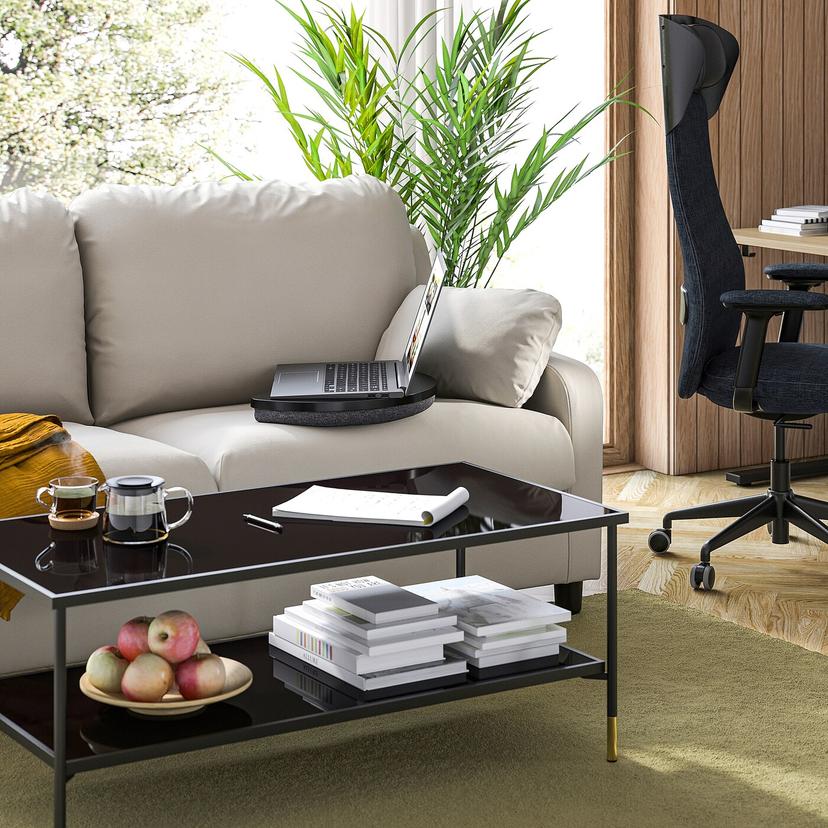 ÖJULF — подставка для ноутбука, темно-серый, 52x38 см