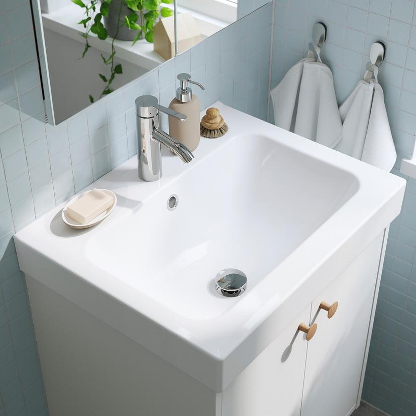 ORRSJÖN — Глубокий умывальник с сифоном, белый