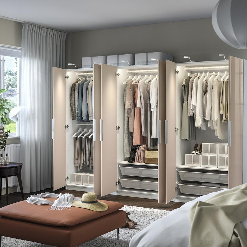 PAX / FARDAL — Сочетание одежды: белый/глянцевый светло-оранжевый.