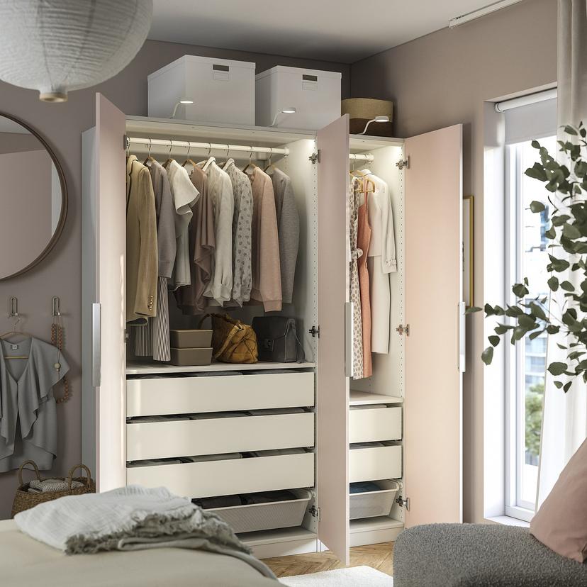 PAX / FARDAL — Сочетание одежды: белый/глянцевый светло-оранжевый.